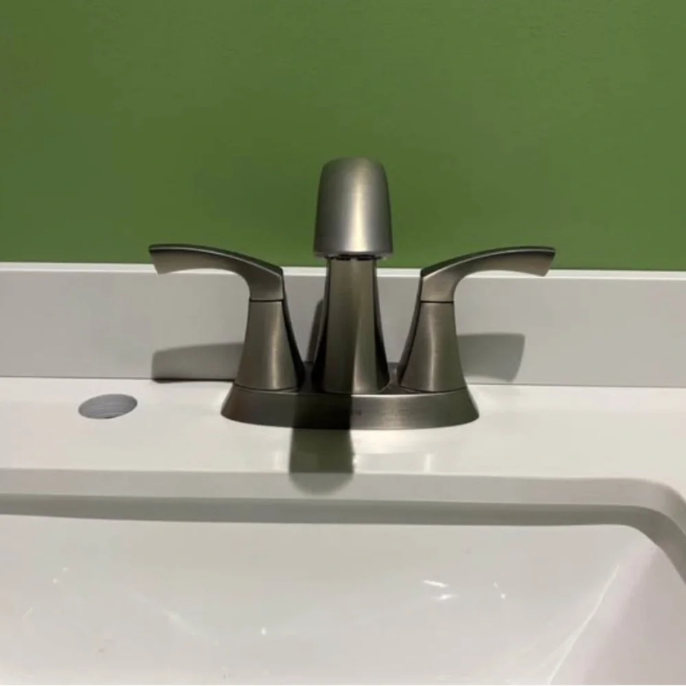 NIOB Moen Brushed Nickel Bathroom Faucet